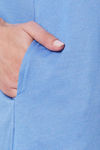 Soie Cotton Modal Knee Length Nightdress - Blue — thumbnail 9