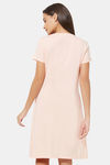 Soie Cotton Modal Knee Length Nightdress - Pink — thumbnail 4