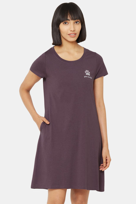 Soie Cotton Modal Knee Length Nightdress (Pack of 2) - Assorted — image 5