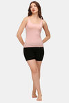 Soie Cotton Elastane Camisole (Pack of 2) - Black Peach — thumbnail 5