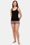 Soie Cotton Elastane Camisole (Pack of 2) - Black Tan — thumbnail 10