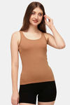 Soie Cotton Elastane Camisole (Pack of 2) - Black Tan — thumbnail 2