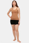 Soie Cotton Elastane Camisole (Pack of 2) - Black Tan — thumbnail 5