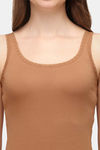 Soie Cotton Elastane Camisole (Pack of 2) - Black Tan — thumbnail 6