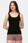 Soie Cotton Elastane Camisole (Pack of 2) - Black Tan — thumbnail 7