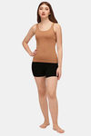 Soie Cotton Elastane Camisole (Pack of 2) - Peach Tan — thumbnail 5
