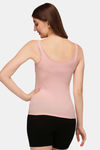 Soie Cotton Elastane Camisole (Pack of 2) - White Peach — thumbnail 4
