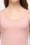 Soie Cotton Elastane Camisole (Pack of 2) - White Peach — thumbnail 6