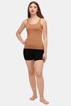 Soie Cotton Elastane Camisole (Pack of 2) - White Tan — thumbnail 5