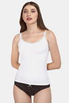 Soie Cotton Elastane Camisole - White — thumbnail 1