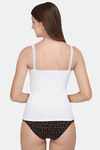Soie Cotton Elastane Camisole - White — thumbnail 3