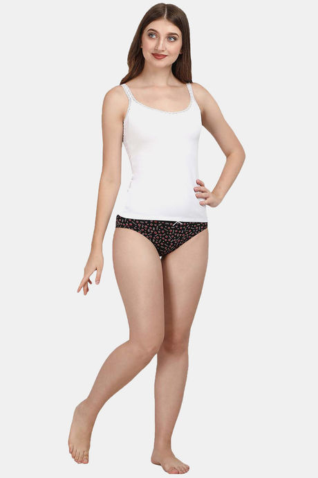 Soie Cotton Elastane Camisole - White — image 4