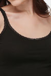 Soie Cotton Elastane Camisole (Pack of 2) - Black Tan — thumbnail 11
