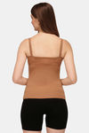 Soie Cotton Elastane Camisole (Pack of 2) - Black Tan — thumbnail 4