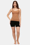 Soie Cotton Elastane Camisole (Pack of 2) - Black Tan — thumbnail 5