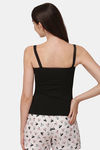 Soie Cotton Elastane Camisole (Pack of 2) - Black Tan — thumbnail 9