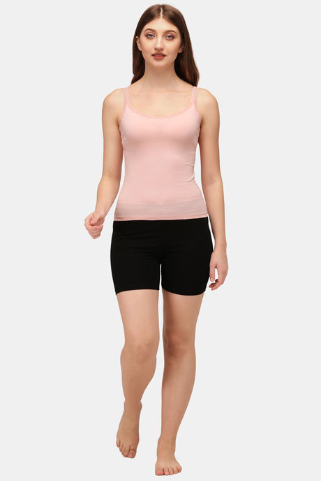 Soie Cotton Elastane Camisole (Pack of 2) - Peach Tan — image 10
