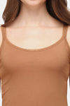 Soie Cotton Elastane Camisole (Pack of 2) - Peach Tan — thumbnail 6