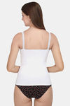 Soie Cotton Elastane Camisole (Pack of 2) - White Black — thumbnail 4