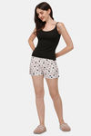 Soie Cotton Elastane Camisole (Pack of 2) - White Black — thumbnail 9