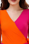 Soie Polyamide Elastane Butterfly Sleeves Swimdress - Multi — thumbnail 6