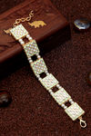 Sukkhi Incredible Pearl Gold Plated Meenakari Bracelet for Women — thumbnail 1