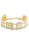 Sukkhi Incredible Pearl Gold Plated Meenakari Bracelet for Women — thumbnail 2