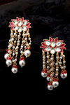 Sukkhi Excellent Kundan Gold Plated Pearl Chandelier Earring Set for Women — thumbnail 1
