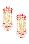 Sukkhi Excellent Kundan Gold Plated Pearl Chandelier Earring Set for Women — thumbnail 2