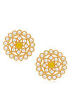 Sukkhi Marvelous Gold Plated Yellow Pearl Choker Necklace Set for Women — thumbnail 5