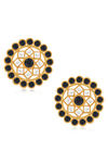 Sukkhi Elegant Kundan Gold Plated Black & White Pearl Choker Necklace Set for Women — thumbnail 5