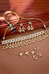 Sukkhi Youthful Kundan Gold Plated Pearl Choker Necklace Set for Women — thumbnail 1