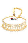 Sukkhi Youthful Kundan Gold Plated Pearl Choker Necklace Set for Women — thumbnail 3