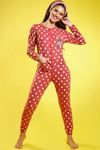Zivame Polka Dot Print Hooded Pure Cotton Jumpsuit — thumbnail 4