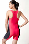 Zivame Aqua Tummy Smoothening Racerback Legsuit Swimwear With Removable Cups — thumbnail 2