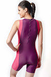 Zivame Aqua High Neck Tummy Smoothening Legsuit Swimwear With Inbuilt Cups — thumbnail 2