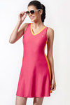 Zivame Aqua V Neck Swimdress With Removable Cups — thumbnail 1