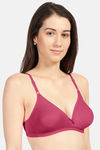Sonari Omania Double Layered Non Wired Demi Coverage Super Support Bra (Pack of 2) - Pink — thumbnail 4