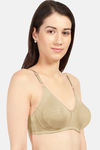 Sonari Olivia Double Layered Non Wired Medium Coverage T-Shirt Bra (Pack of 2) - Skin — thumbnail 4