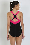 Speedo Padded Maillot- Black N Pink — thumbnail 3