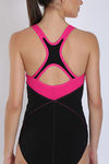 Speedo Padded Maillot- Black N Pink — thumbnail 4