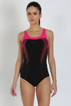 Speedo Padded Maillot- Black N Pink — thumbnail 6