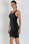 Speedo Padded Swimsuit- Grey N Black — thumbnail 2