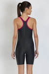 Speedo Padded Swimsuit- Grey N Black — thumbnail 3