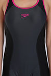 Speedo Padded Swimsuit- Grey N Black — thumbnail 4