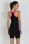 Speedo Padded Swimsuit- Purple N Black — thumbnail 3