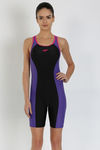 Speedo Padded Swimsuit- Purple N Black — thumbnail 6