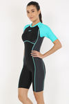 Speedo Padded Swimsuit  - Black N Blue — thumbnail 3