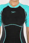 Speedo Padded Swimsuit  - Black N Blue — thumbnail 5