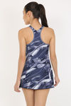 Speedo Padded Swimdress  - Blue N Print — thumbnail 3